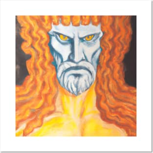 Portrait of the greek god Zeus Posters and Art